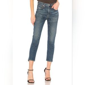 CITIZENS OF HUMANITY Dree Slim Straight Crop High Rise Denim Jeans. Size 29.